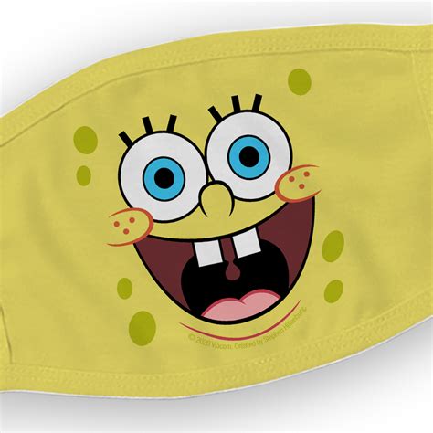 Sfeatrutmat Spongebob Squarepants Unisex Face Ma Sk 3d Printing