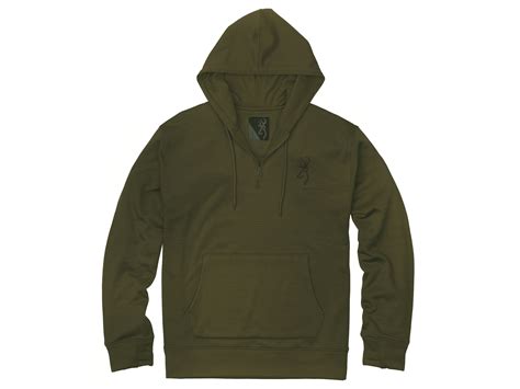 Browning Men's Stalker Base Layer Hoodie Military Green 2XL