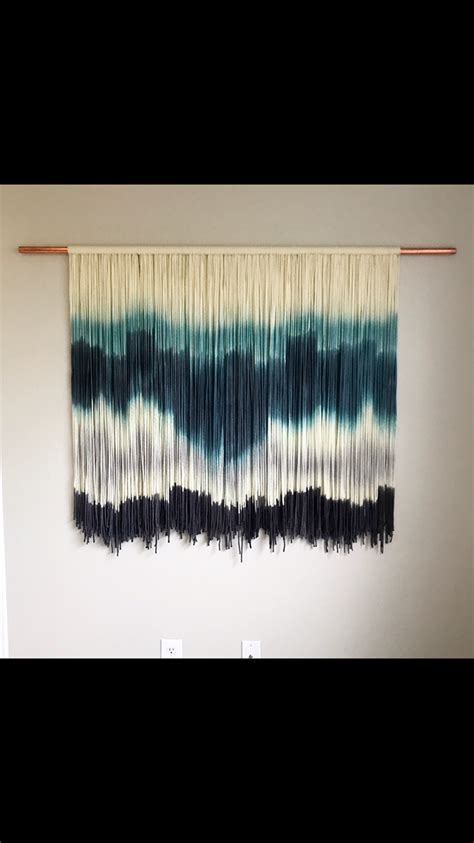 We're talking no hassles, and alllll the tassels. Dip dyed tapestry, modern Bohemian wall hanging | Yarn ...