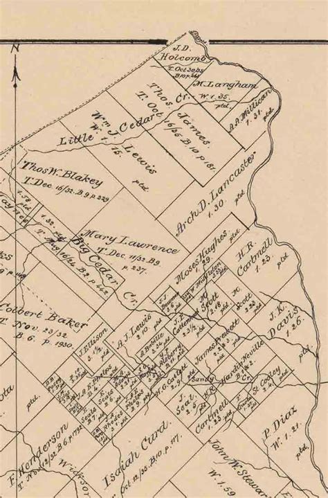 Brazos County Texas 1879 Old Wall Map Reprint With Land Etsy