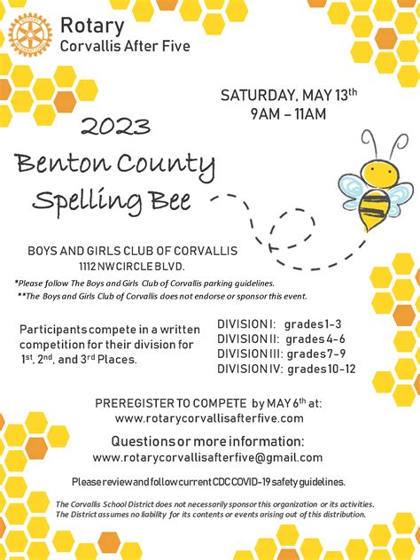 Spelling Bee — Rotary Club Of Corvallis After 5