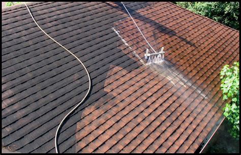 Read the instructions on the cleaner for how much time you need to leave the cleanser on the roof liner surface. How to Clean Roof Shingles - DIY | PJ Fitzpatrick