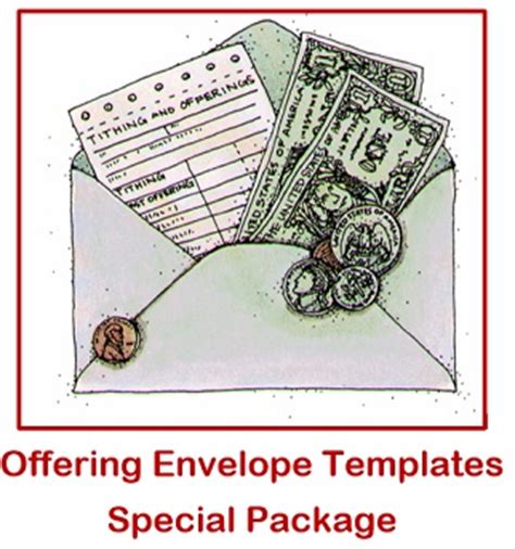 church offering envelope templates