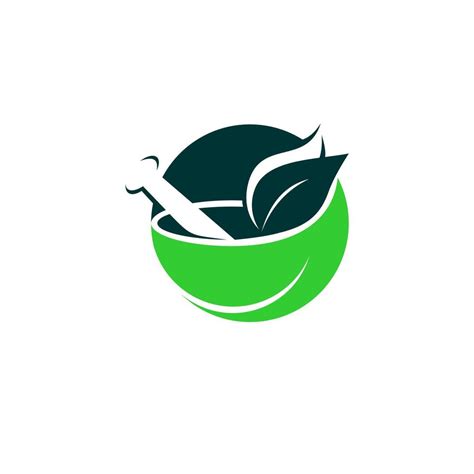 Homeopathy Logo Circle Modern Green Natural Treatment Simple Icon