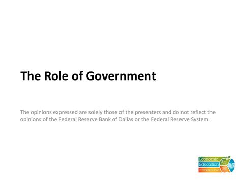 Ppt The Role Of Government Powerpoint Presentation Free Download