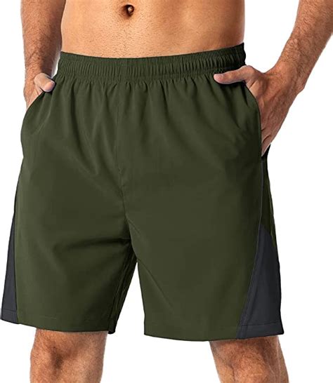 Bgowatu Mens 7 Inch Running Shorts With Liner Pocket