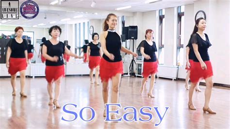 So Easy Line Dance Demobeginner Youtube