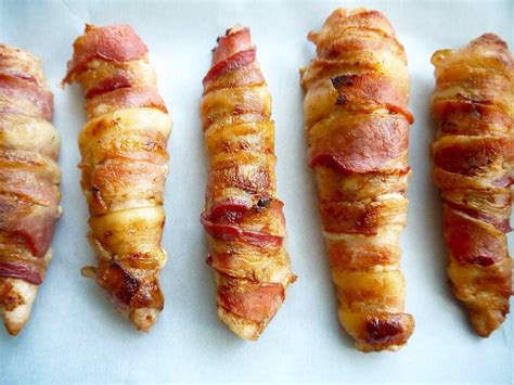 Bacon Wrapped Chicken Tenders Paleo Gf Perchance To Cook