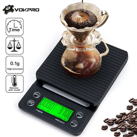 Coffee Scale 3kg5kg X 01g With Timer Drip High Precision Electronic