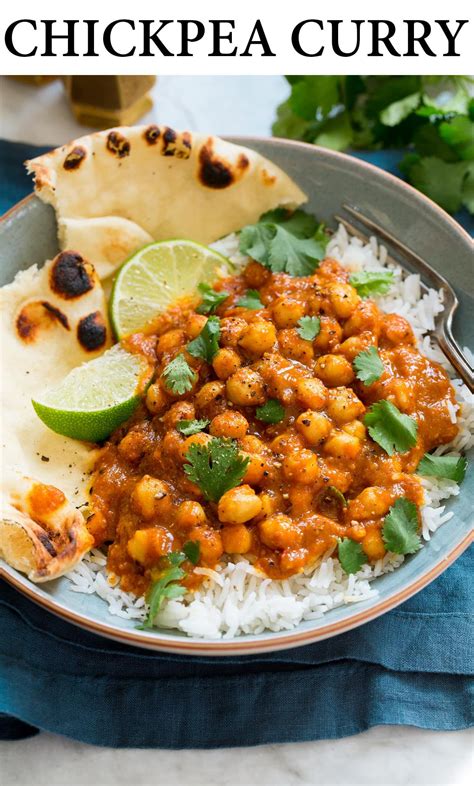Chickpea Curry A Healthy Vegan Recipe Made With Hearty Chickpeas