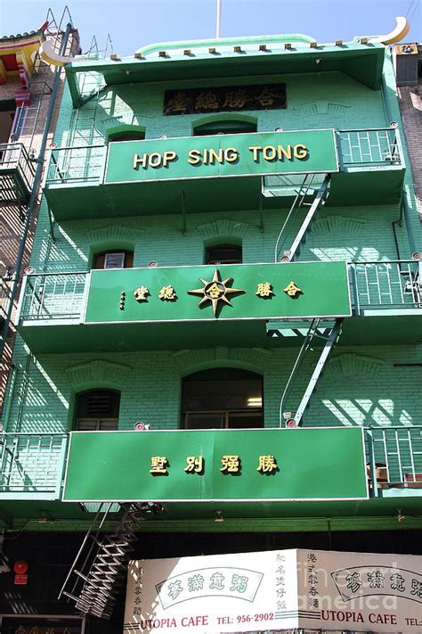 Hop Sing Tong Chinatown In San Francisco California 7d7404 Photograph
