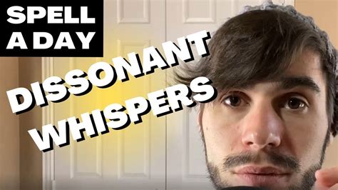 Dissonant Whispers Weaponized Asmr Spell A Day D D E Youtube