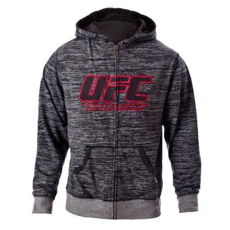 A hoodie that protects you from the cold and keeps you looking good? UFC Men's Black/Gray Twisted Zip Up Hoodie (Large | Cas ...