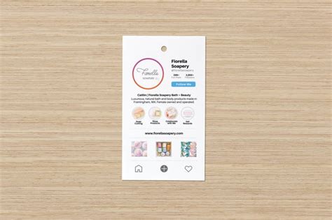 Instagram Business Card Templates For Etsy Sellers