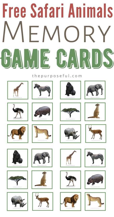 Printable Matching Cards Making A Total Of 12 Different Matching Cards