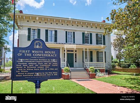 First Confederate White House Montgomery Hi Res Stock Photography And