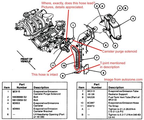 2003 Ford Taurus V6 Engine Diagram