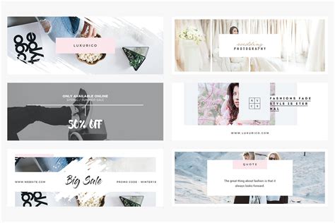Modern Facebook Cover Pack Canva Facebook Cover Photo Template
