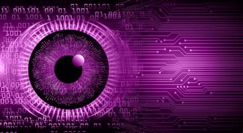 Premium Vector Blue Eye Cyber Circuit Future Technology Concept