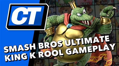 King K Rool Gameplay In Super Smash Bros Ultimate Youtube