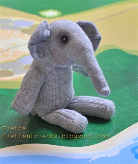 Fretta Sock Elephant Free Pattern And Tutorial