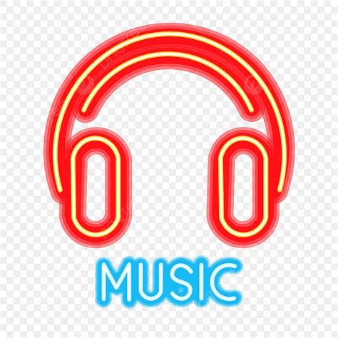 Music And Live Music Logo With Neon Light Effect Vector Illustration