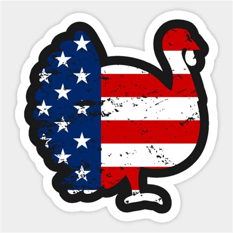 Patriotic Turkey American Flag Distressed Thanksgiving Thanksgiving