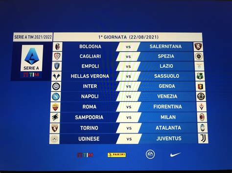 Calcio Ecco Il Calendario Della Serie A 202122 Si Parte Con Inter