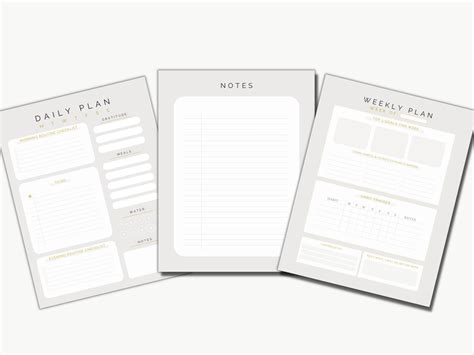 Become THAT GIRL Daily Weekly Planner Nude Digital Or Printable US Letter Etsy