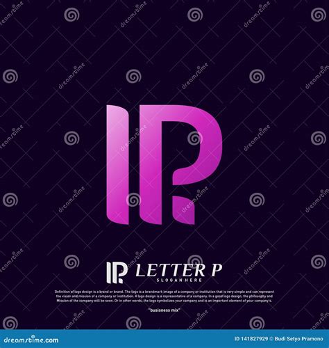 Letter P Logo Design Concept Initial P Logo Design Template Vector