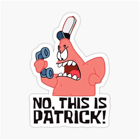 No This Is Patrick Spongebob Meme Stickers Prints Clothing