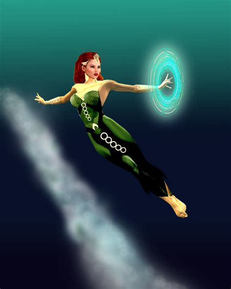 Aquawoman Queen Mera Of Atlantis By Gene Mederos On Deviantart