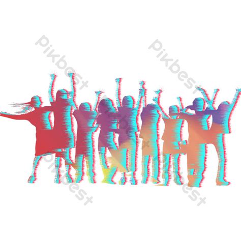 Cheering Jumping Crowd Elements Png Images Psd Free Download Pikbest