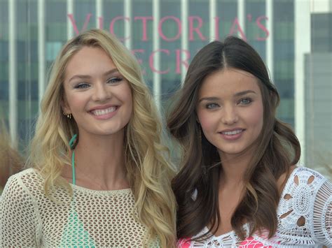 Candice Swanepoel And Miranda Kerr At 2012 Victorias Secret Swim