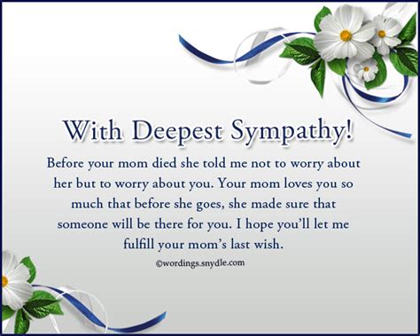 Sympathy Messages For Loss Of A Mother Wordings And Messages