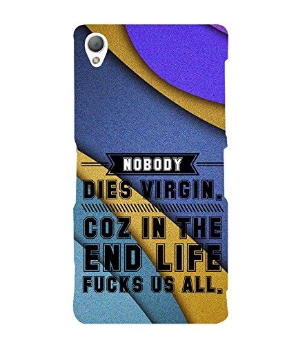 Fiobs Nobody Dies Virgin Life Fucks All Cool Attitude Mobile Case Designer Back Case Cover For