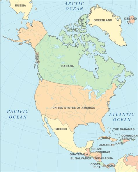 North America Atlas North America Map And Geography