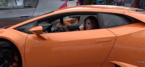Hot Girl Driving A Lamborghini In Cannes Shows Us The Huracans
