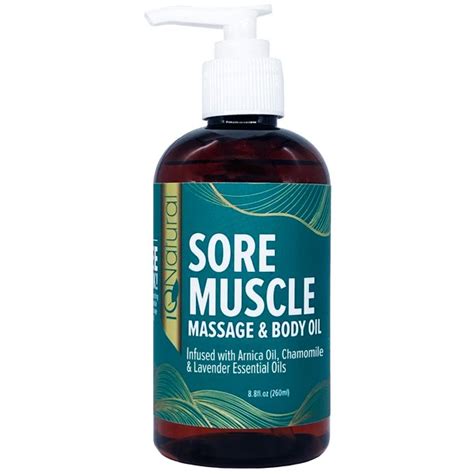 Iq Natural Sore Muscle Massage Oil And Body Oil Massage Oil For Massage