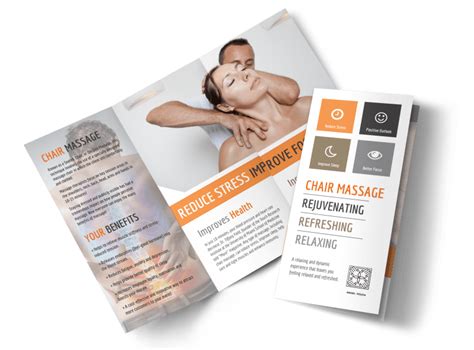 chair massage tri fold brochure template mycreativeshop