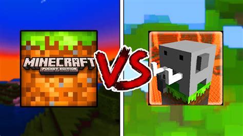 Minecraft PE VS Craftsman: Building Craft (MCPE VS CRAFTSMAN) - YouTube