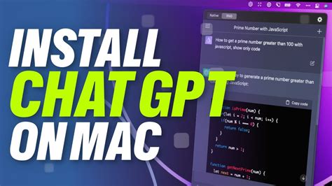 How To Install Chat Gpt On Mac Chatgpt App For Macos Youtube