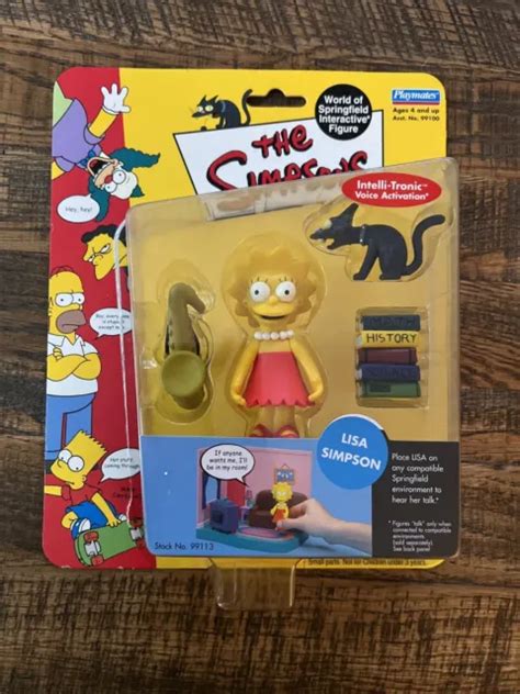 Playmates The Simpsons World Springfield Wos Lisa Simpson Interactive Opened £900 Picclick Uk