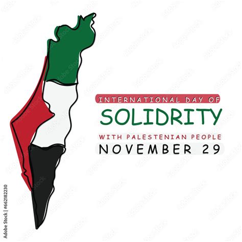 International Day Of Solidarity With Palestinian People Palestine Will Be Free Concept Art