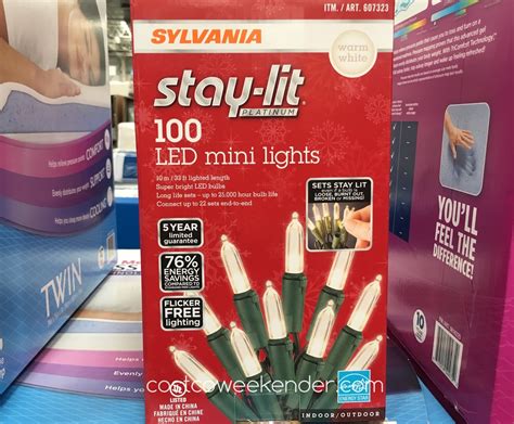 Sylvania Stay Lit Led Mini White Lights Costco Weekender