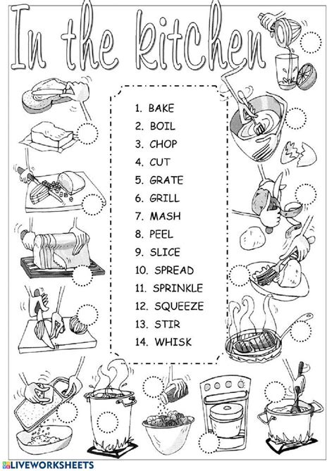 Cooking Vocabulary Interactive And Downloadable Worksheet You Can Do