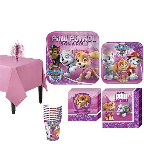Pink Paw Patrol Tableware Party Kit For 8 Guests Party City