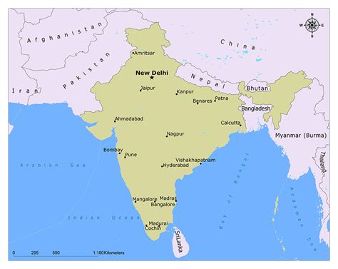 What Is The Capital Of India Mapuniversal