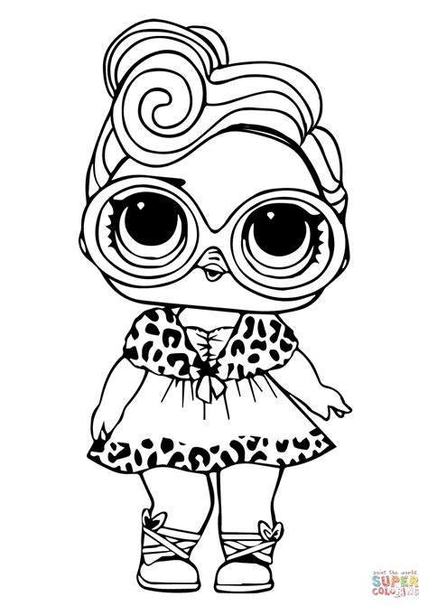 Lol surprise doll coloring pages. LOL Surprise Dollface coloring page | Free Printable ...