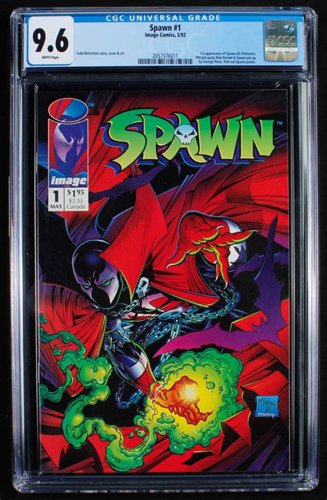 1992 Spawn Issue 1 Image Comic Book Cgc 96 Pristine Auction